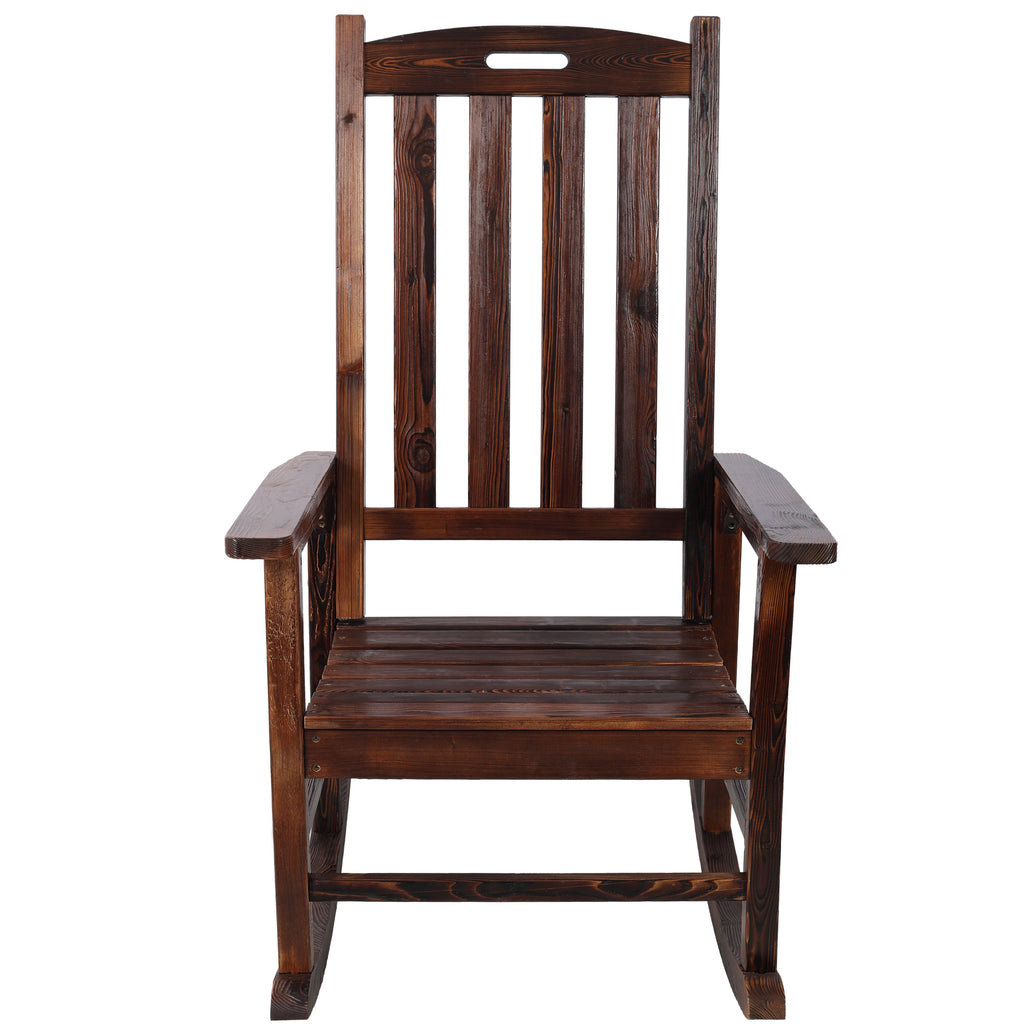 Wooden Oversized Porch Rocker Chair