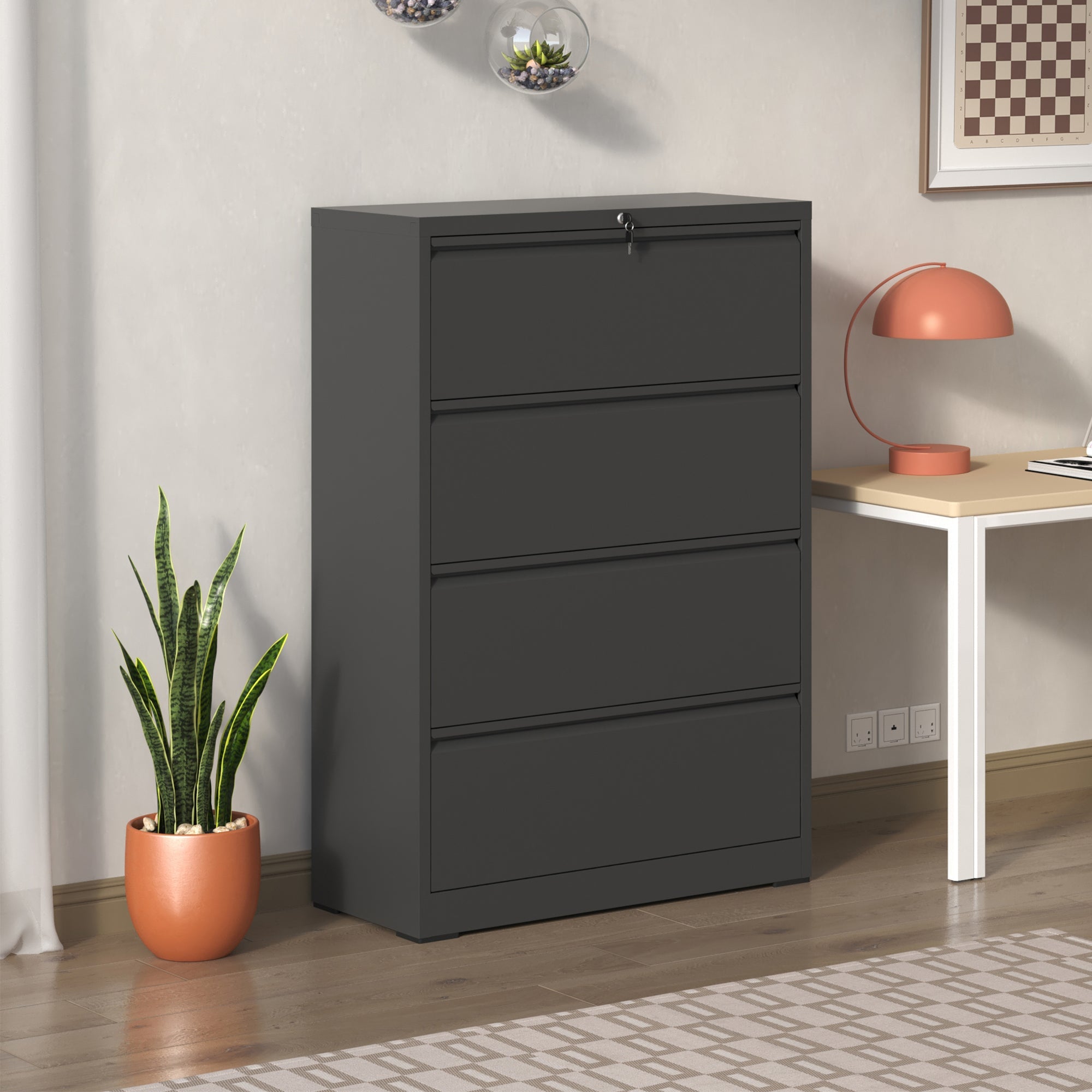 Lateral File Cabinet 4 Drawer