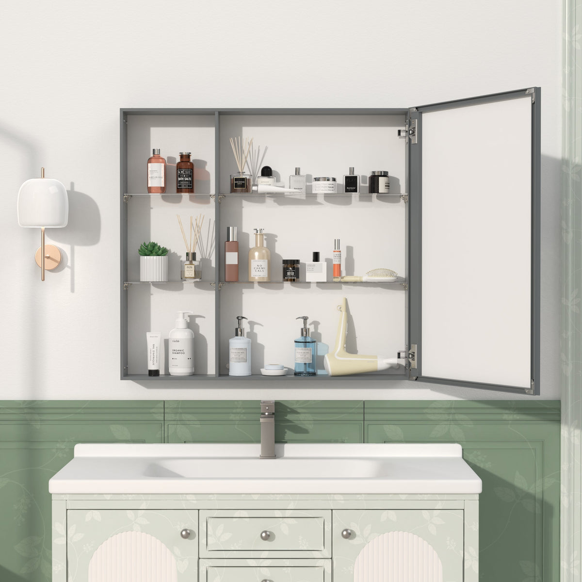 30'' x 28'' Medicine Cabinet with Mirror