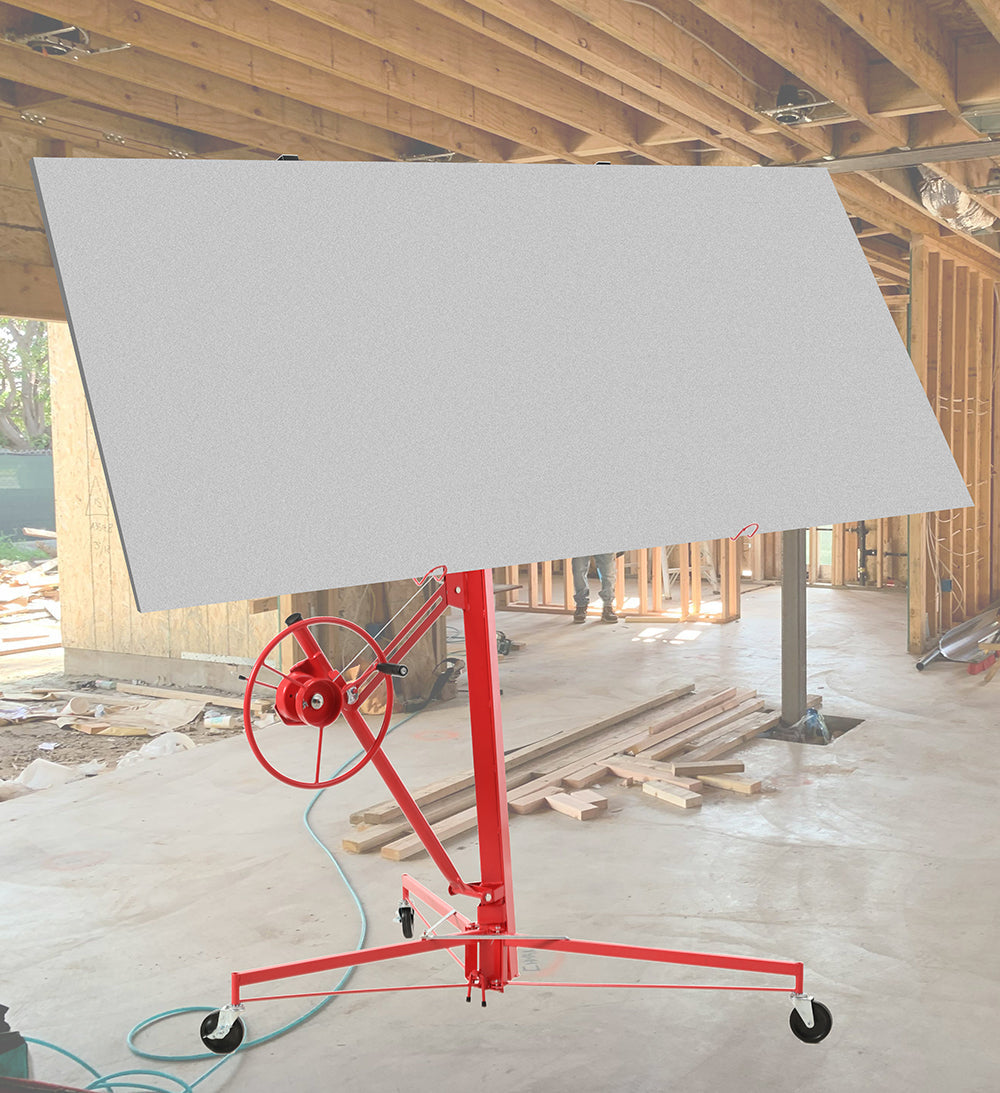 16 FT Drywall Lift Panel Rolling Hoist Jack Lifter