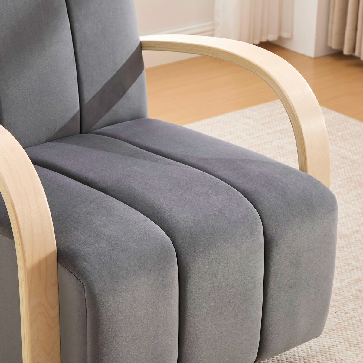 30.7"W Upholstered 360° Swivel Accent Chair
