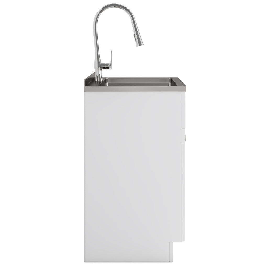 Beckham - 28" Laundry Cabinet with Faucet and Stainless Steel Sink