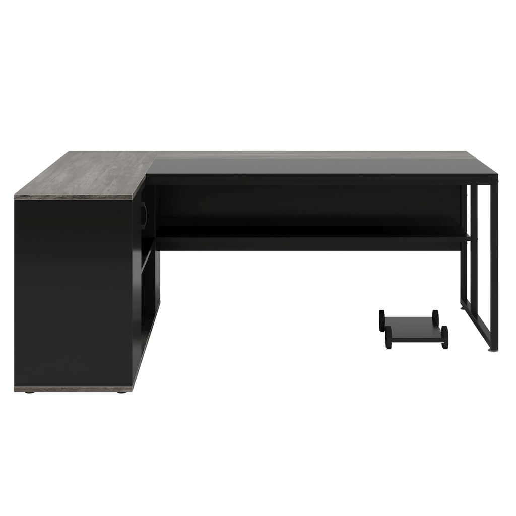 71 Inch Executive Desk with Cabinet Storage
