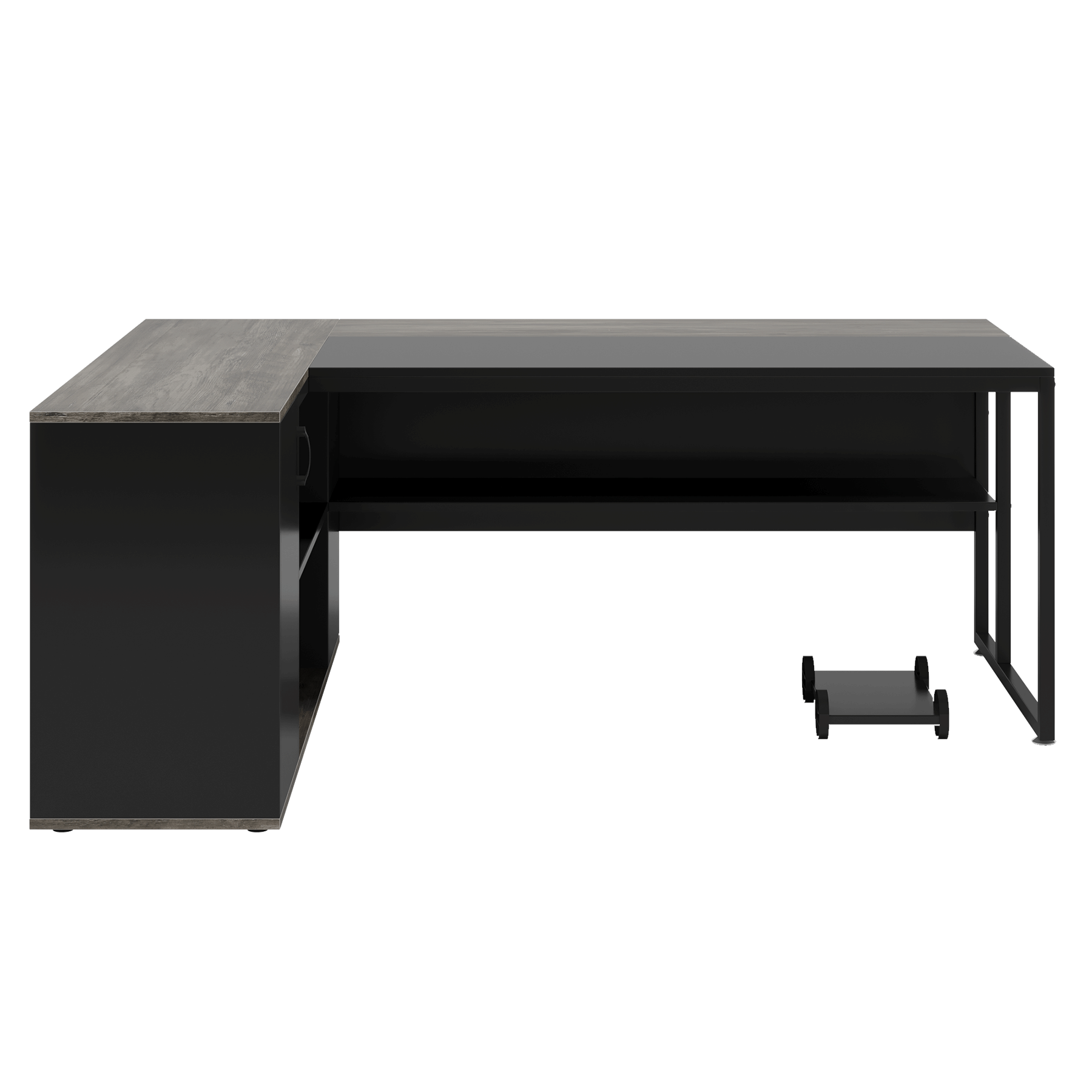 71 Inch Executive Desk with Cabinet Storage