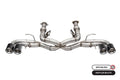 CORSA Performance Corsa 20-23 Chevrolet Corvette C8 RWD 3in Track Cat-Back Delete Exhaust w/4.5in CF Polished Tips 21104CF
