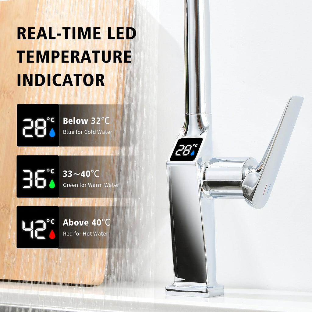 Touchless Chrome Kitchen Faucet