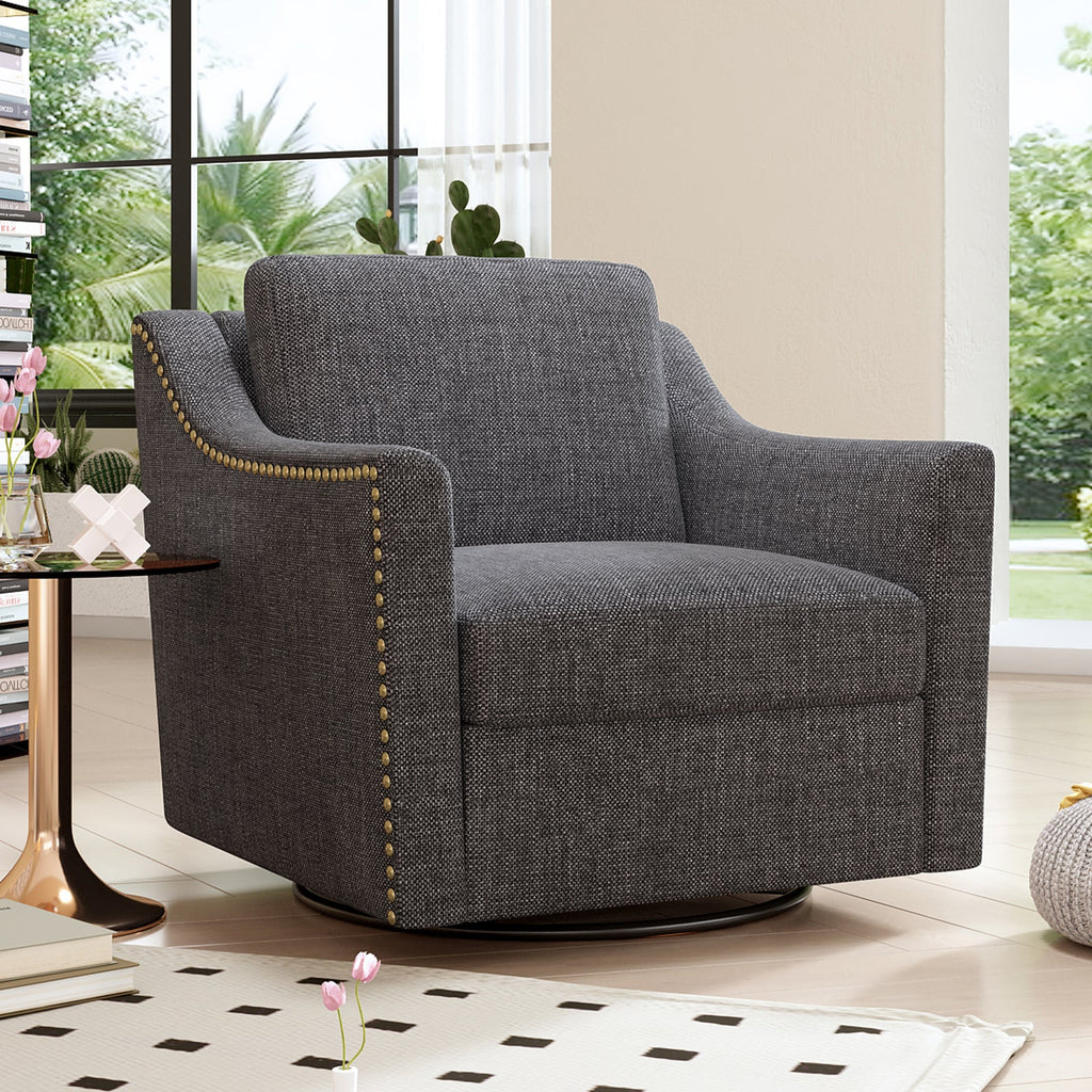 360 Degree Swivel Armchair Cotton