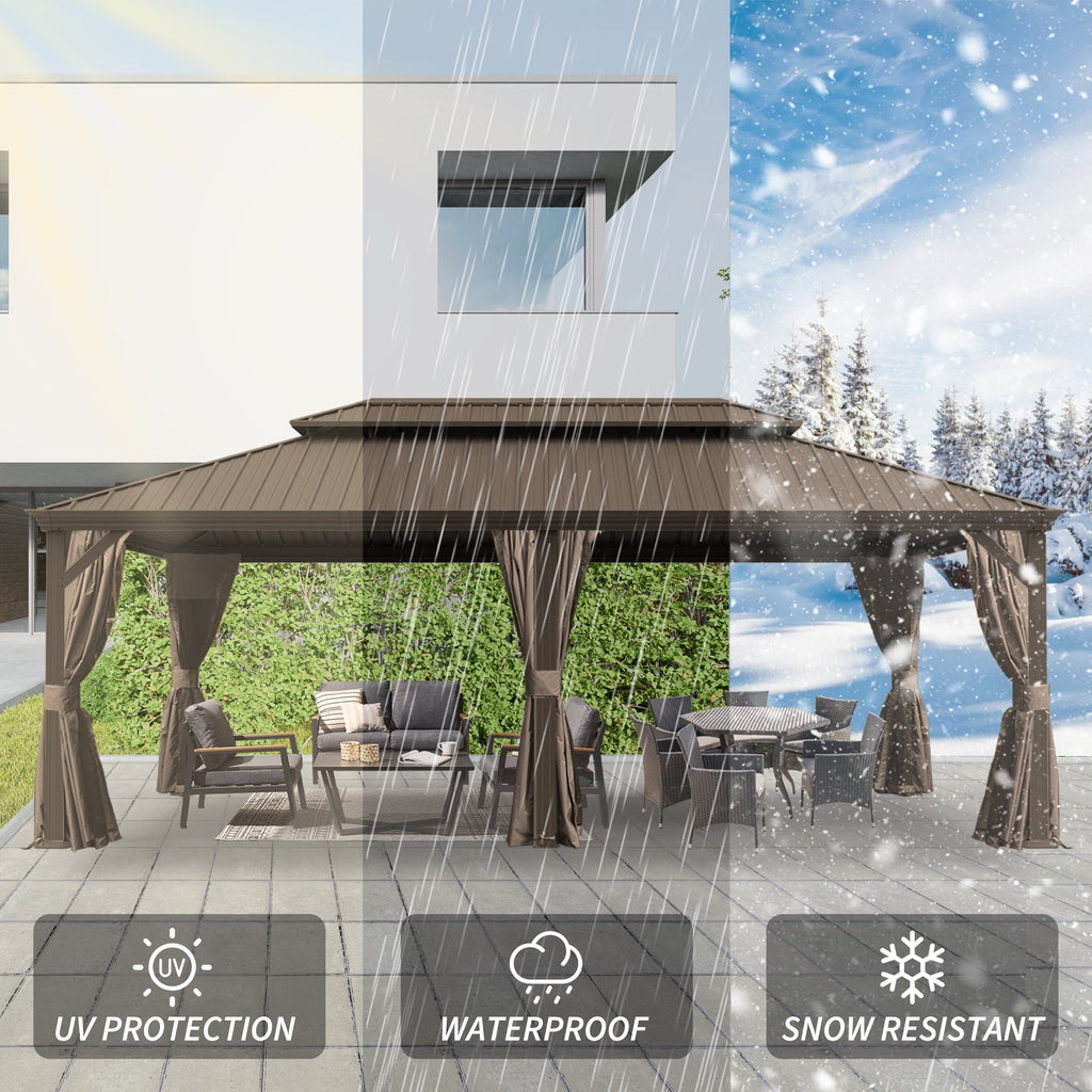 14' x 24' Hardtop Gazebo