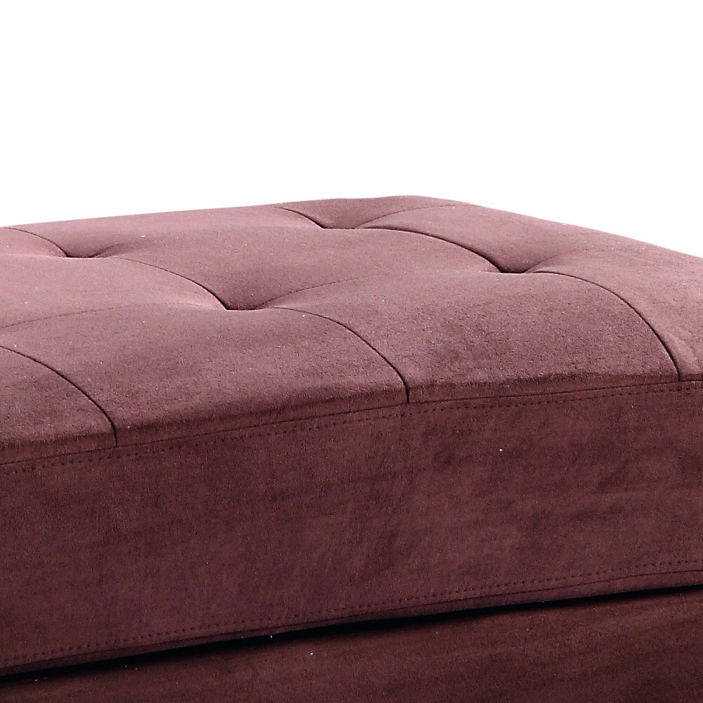 Chic Chocolate Lounge Ottoman