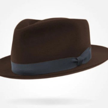 Retro British Wool Top Hat Contrast-color Felt