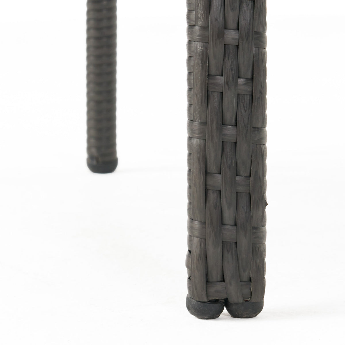 Outdoor PE Rattan Stacking Chair Set with Cushions (Set of 4)