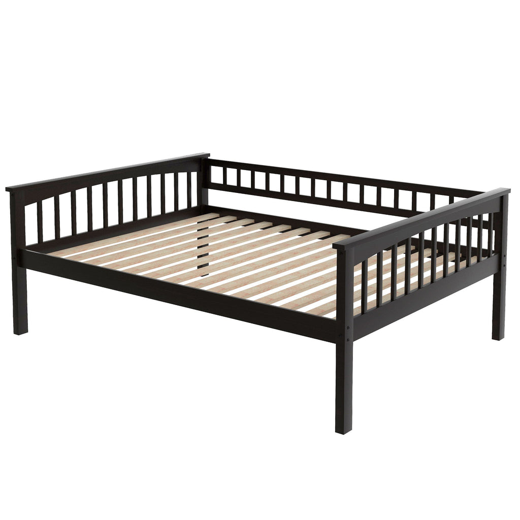 Full Over Full Bunk Bed with Drawers, Convertible Beds