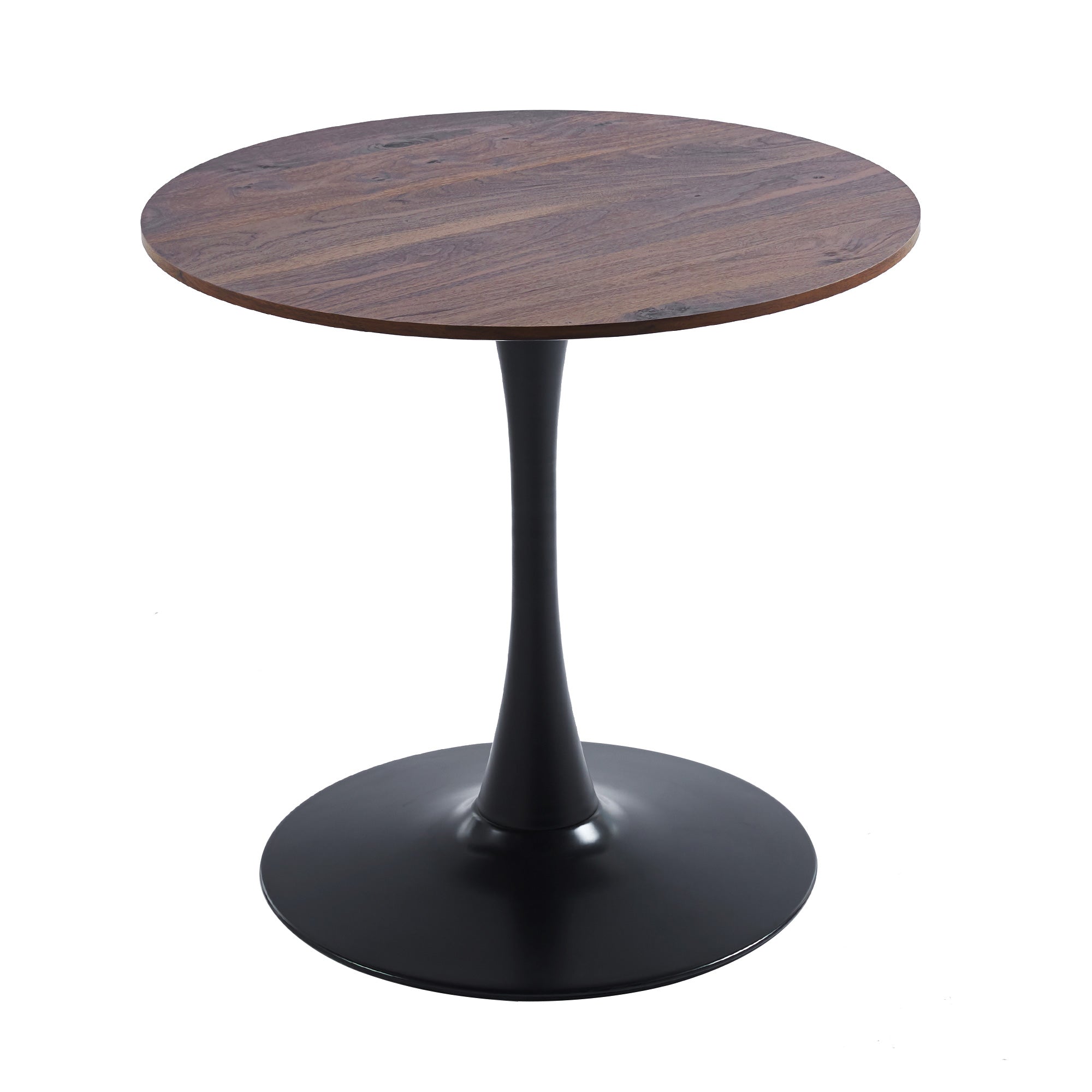 31.5" Walnut Color Top Tulip Table
