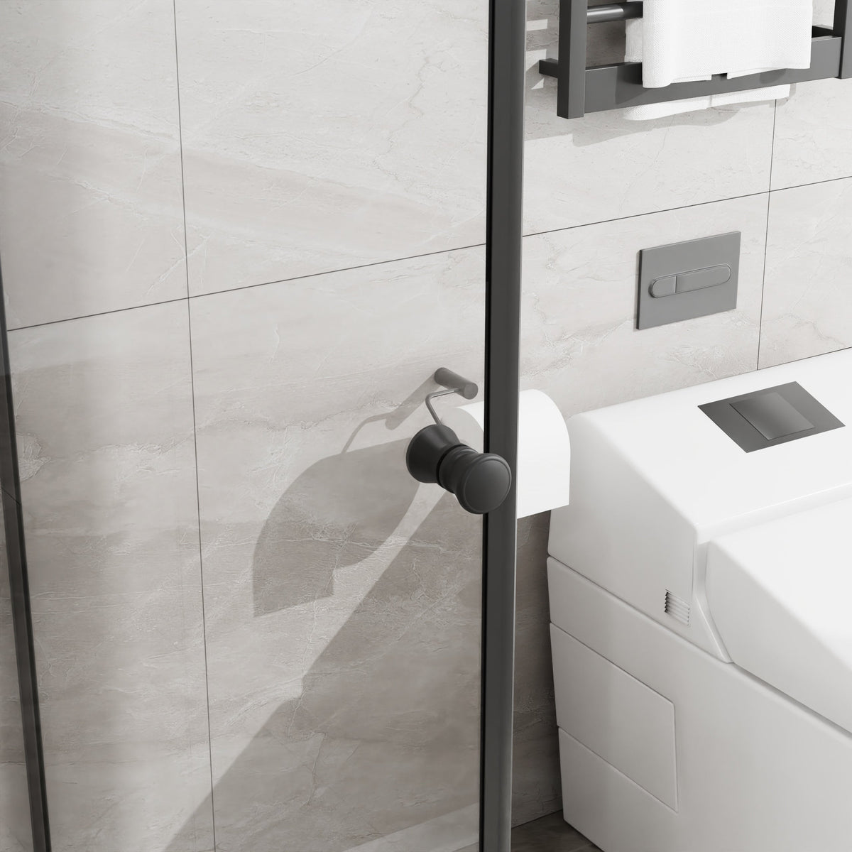 Goodyo Shower Enclosure Frameless 36 in. D x 36 in. W x 72 in. H