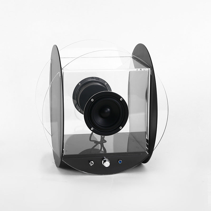 Creative Minimalist Acrylic Retro Bluetooth Round Speaker Ornament