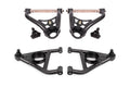 BMR Suspension BMR 67-69 GM F-Body / 68-74 X-Body Non-Adj. Upper & Lower A-Arms (Polyurethane) - Black Hammertone AAK311H