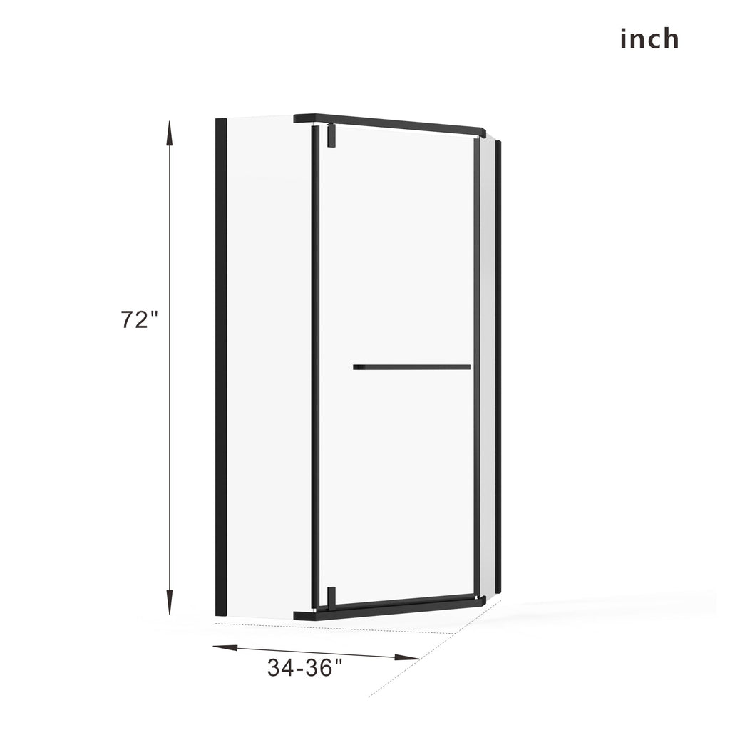 Goodyo Neo-Angle Frameless Shower Door