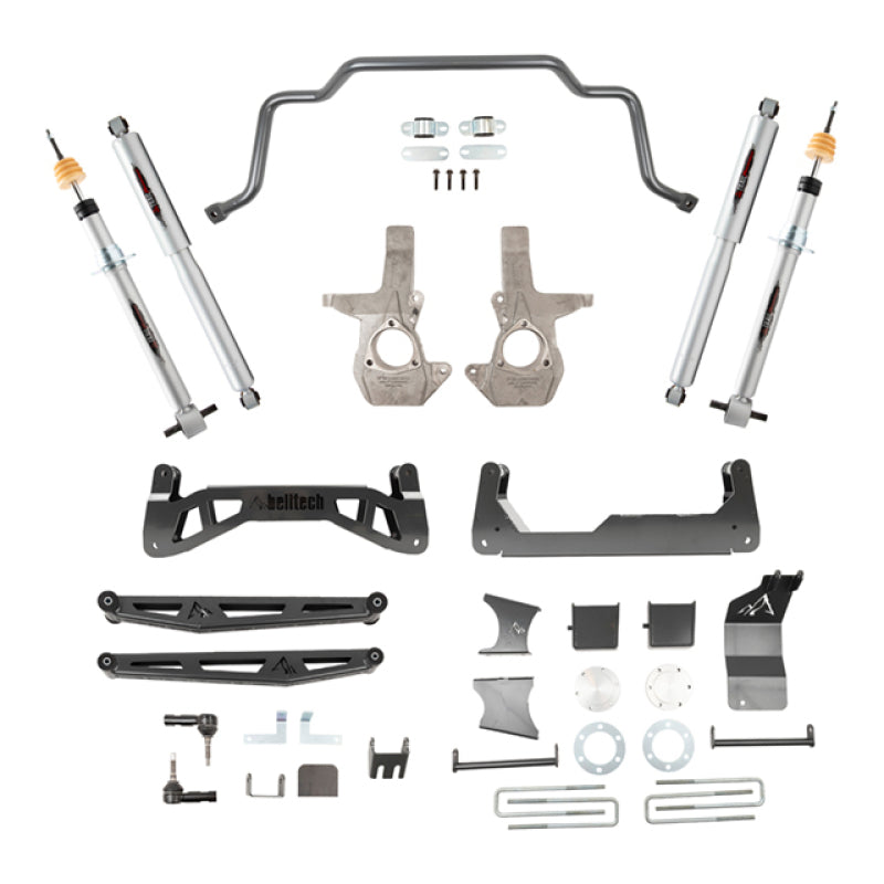 Belltech 07-16 Chevrolet Silverado / GMC Sierra 1500 4WD 7-9in Suspension Lift Kit w/ Shocks 150201TP