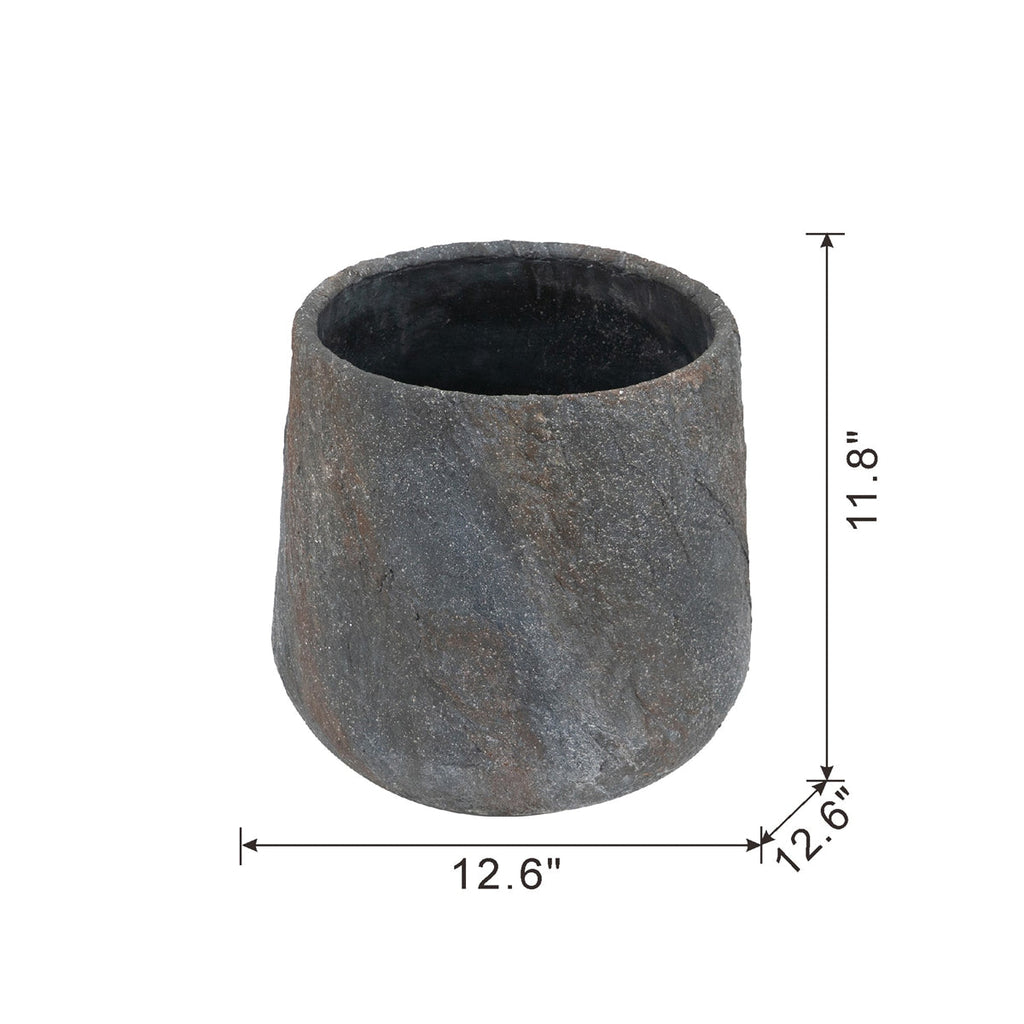 Cement Planter - 12.6" x 12.6" x 11.8"