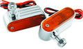 BikeMaster Marker/Side Lights 5/16in Mount Dual Bulb Amber 410653