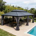 14'x24' Hardtop Gazebo with Resin Roof