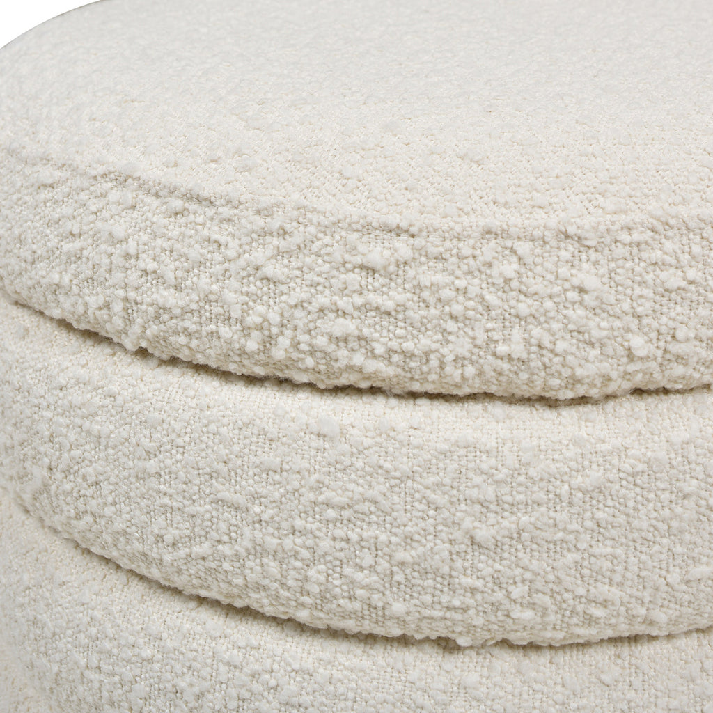Fuji 19" Oversized Round Storage Ottoman