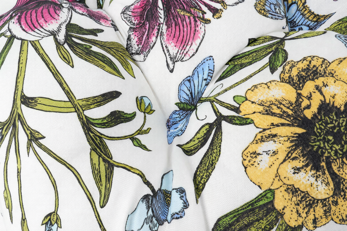 Outdoor Chair Cushions Set of 2 – Botanical Floral Print