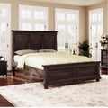Traditional Town and Country Style Pinewood Vintage Tall Headboard King Bed Frame