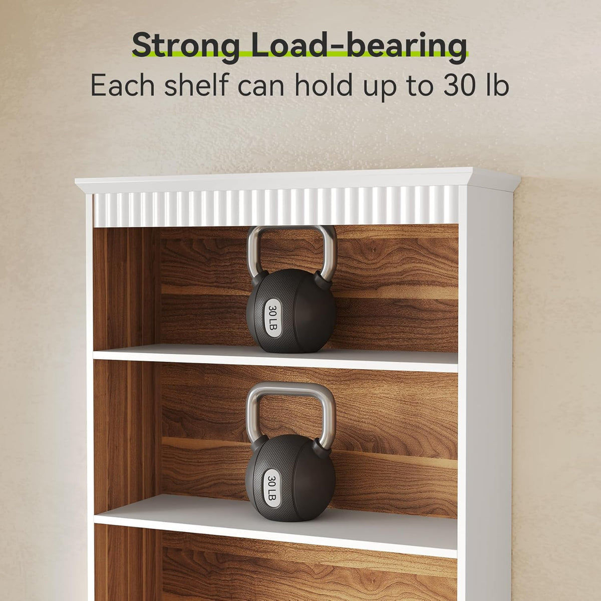 72.83" 5-Tier Bookcase with Drawers