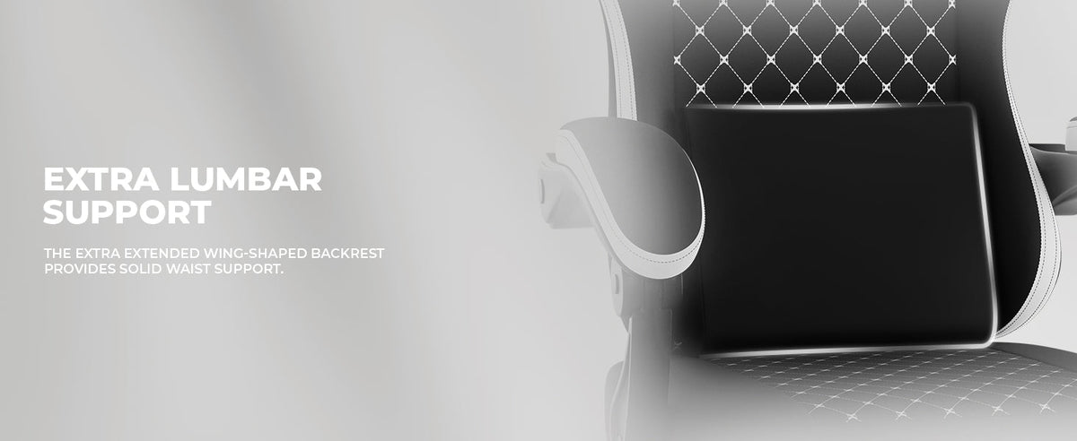 Gaming Chair with Massage and Footrest