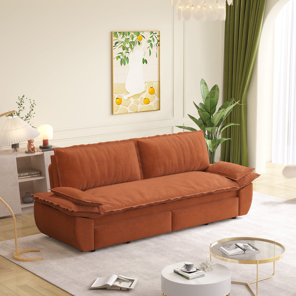 73.2" Queen Pull Out Sofa Bed
