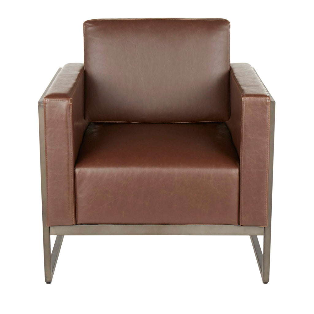 Drift Lounge Chair in Antique Metal
