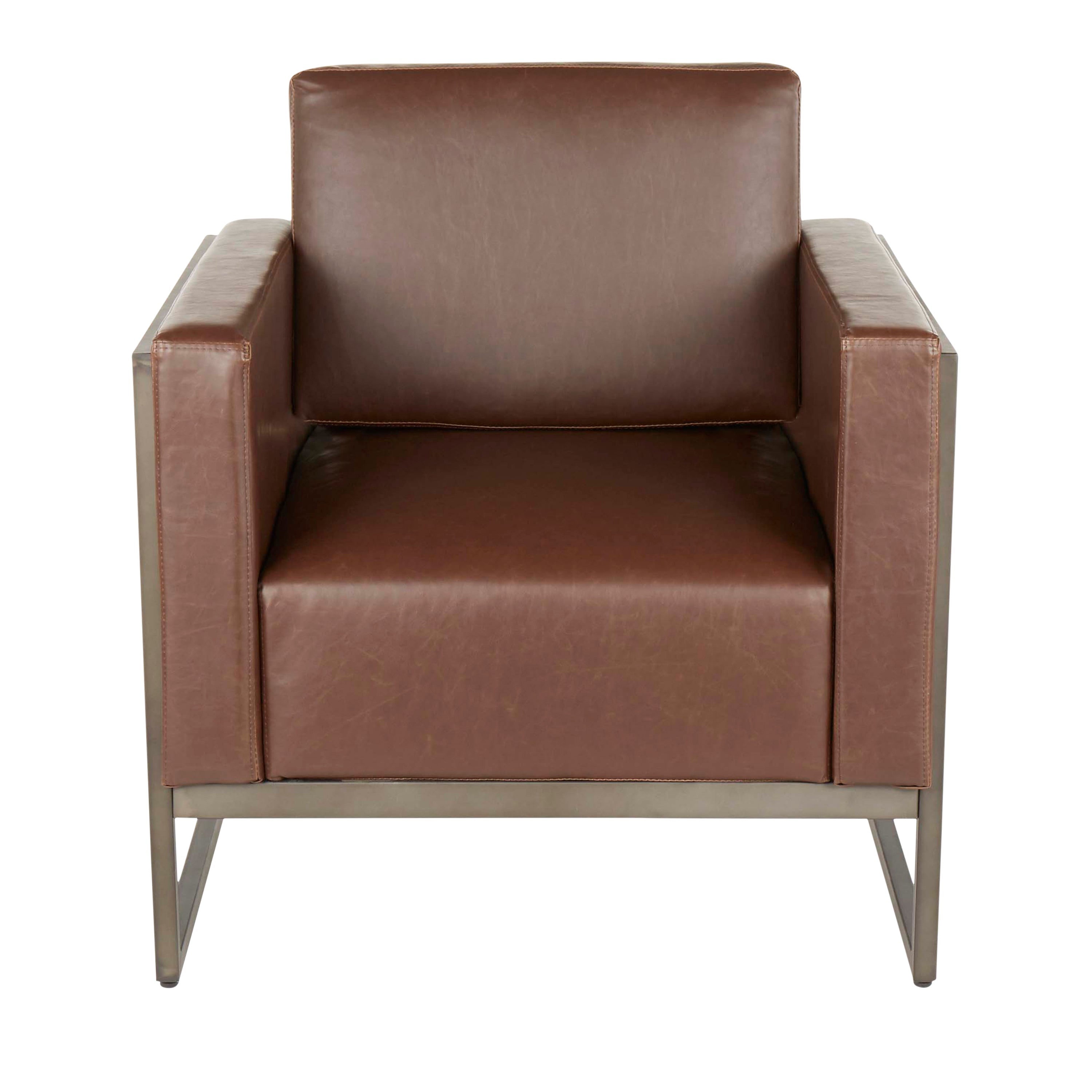 Drift Lounge Chair in Antique Metal