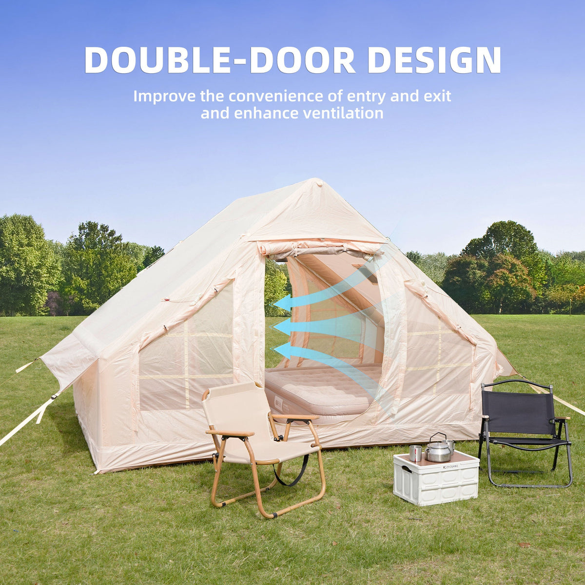 Inflatable Camping Tents with Hand Pump