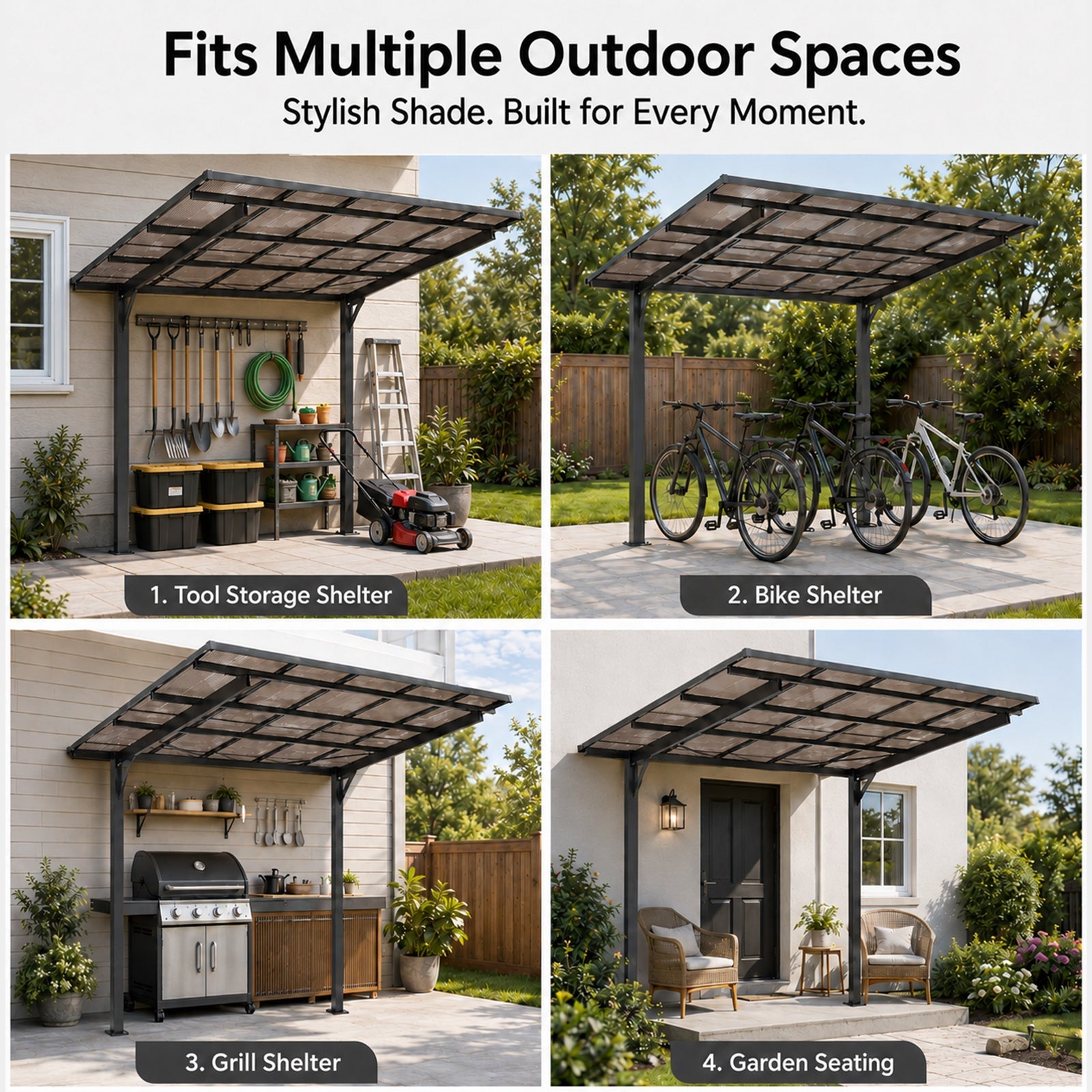8x8FT Outdoor Carport