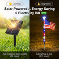 LED Solar-Powered National Flag For Outdoor Courtyards And Villas