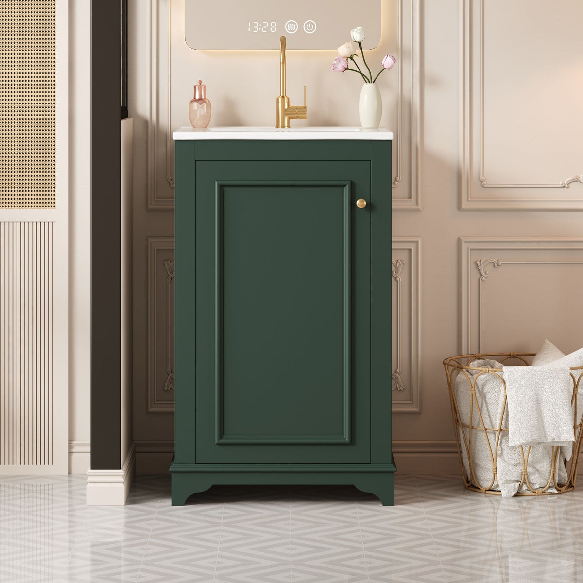 20-Inch Bathroom Vanity with Ceramic Sink