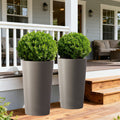 2 Pack Tall 21.7 in Planters for Outdoor Plants