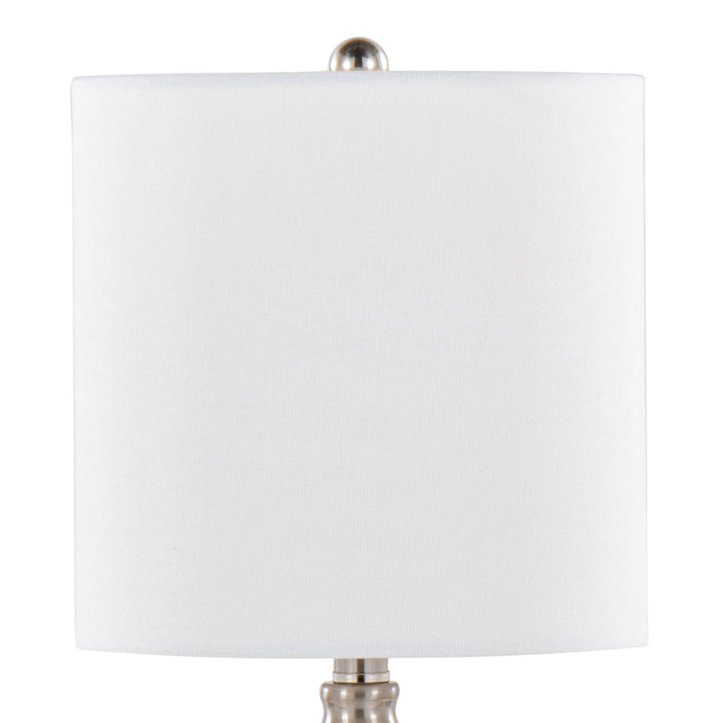 Belle 20" Contemporary Glass Accent Lamp
