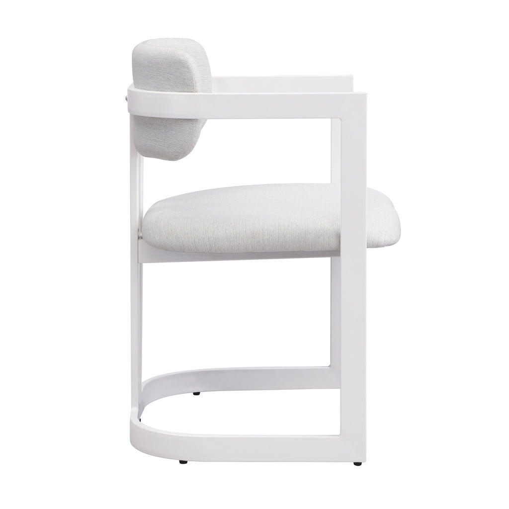 Upholstered Dining Chairs Set of 2, Fabric Armchairs