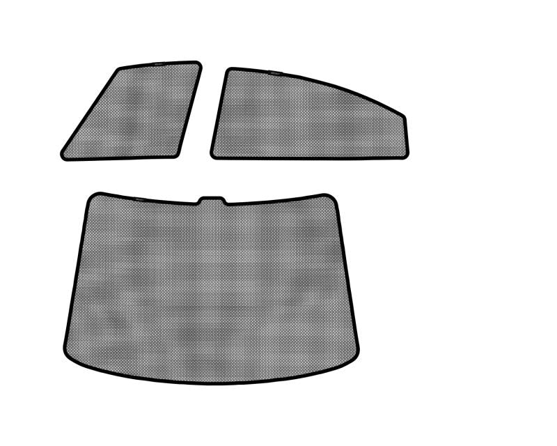 3D MAXpider 2009-2013 Mazda Mazda6 Sedan Black Sun Shades - Complete Set S1MZ0450