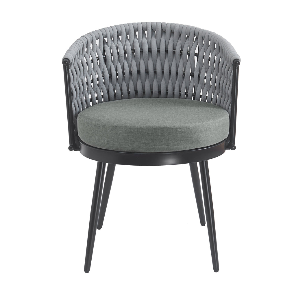 Outdoor Dining Chair - Metal & Rope