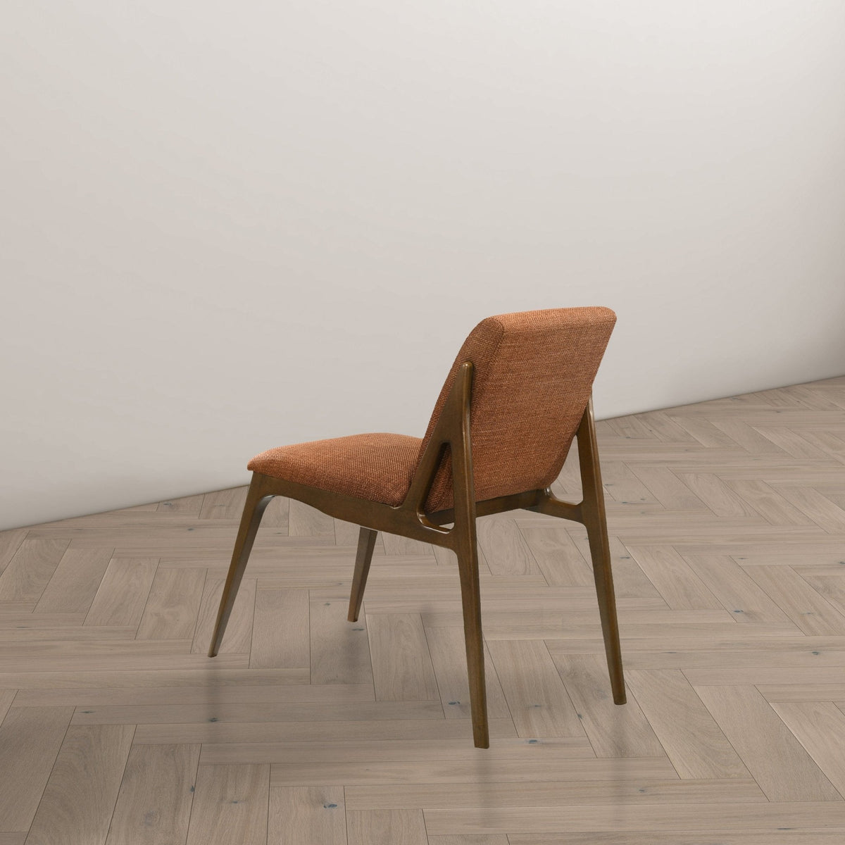 Grivelle Orange Fabric Dining Chair (Set of 2)