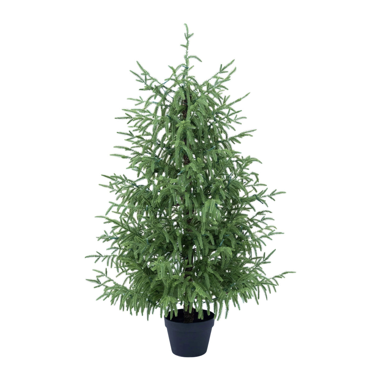 4-Piece Christmas Tree Set – 2 Trees, Wreath, and Garland