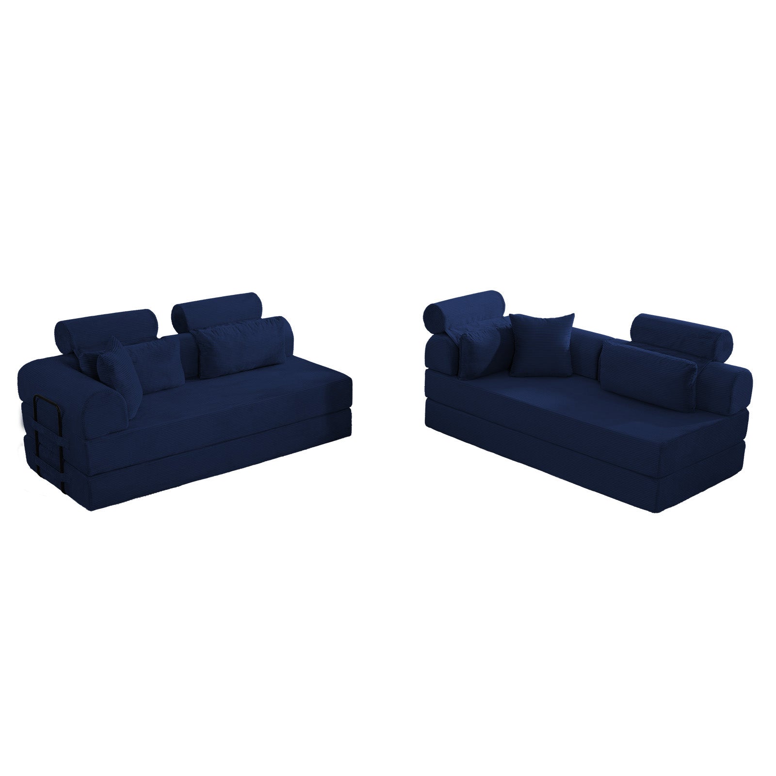 L Shape Modular Sectional Sofa - Blue
