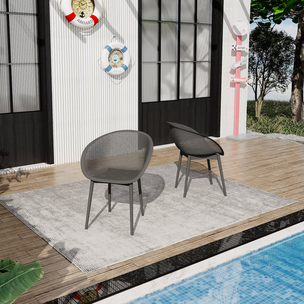 Summer 2-Pack Modern Lounge Chairs – Indoor/Outdoor