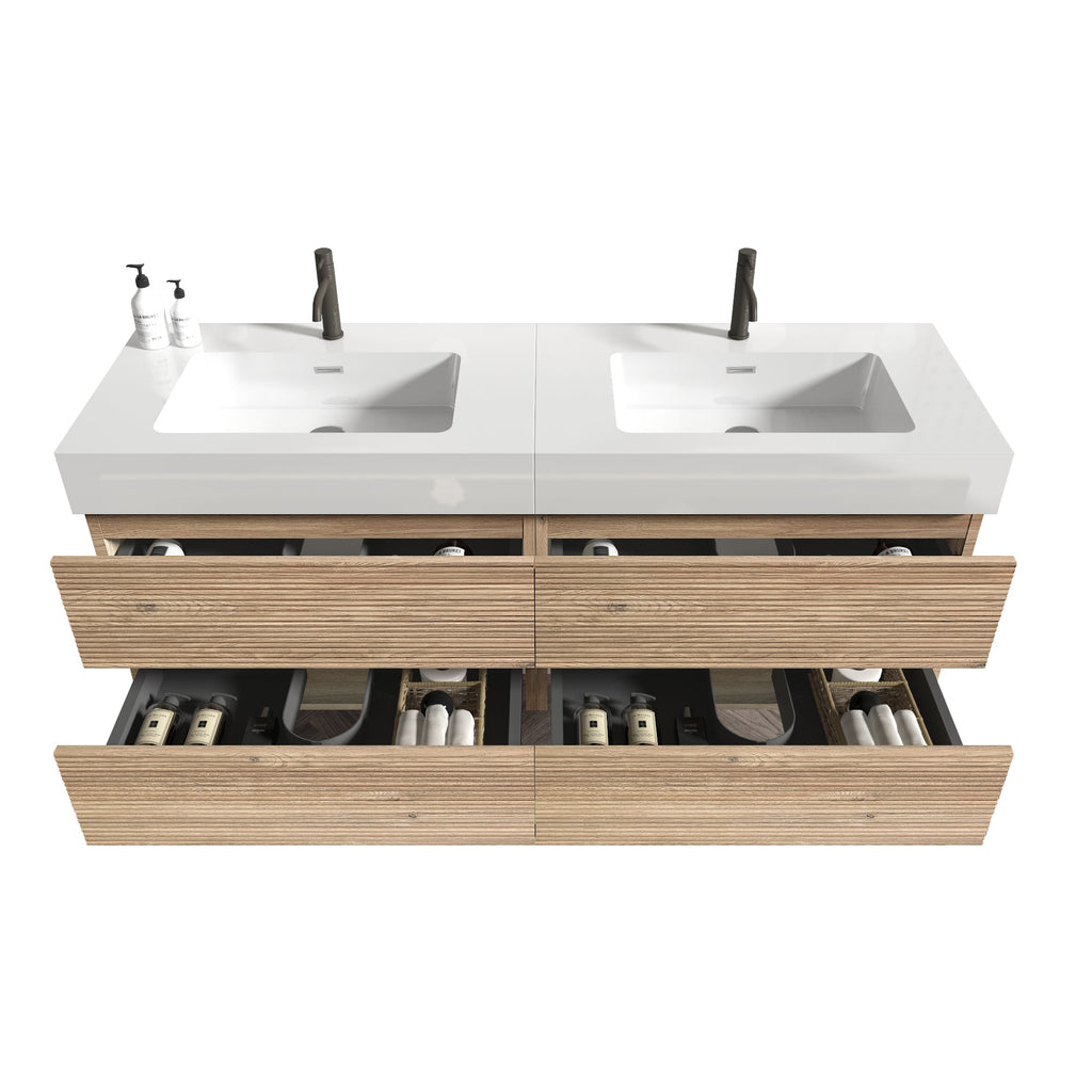 Grace 60'' Bathroom Vanity with Double Drawers
