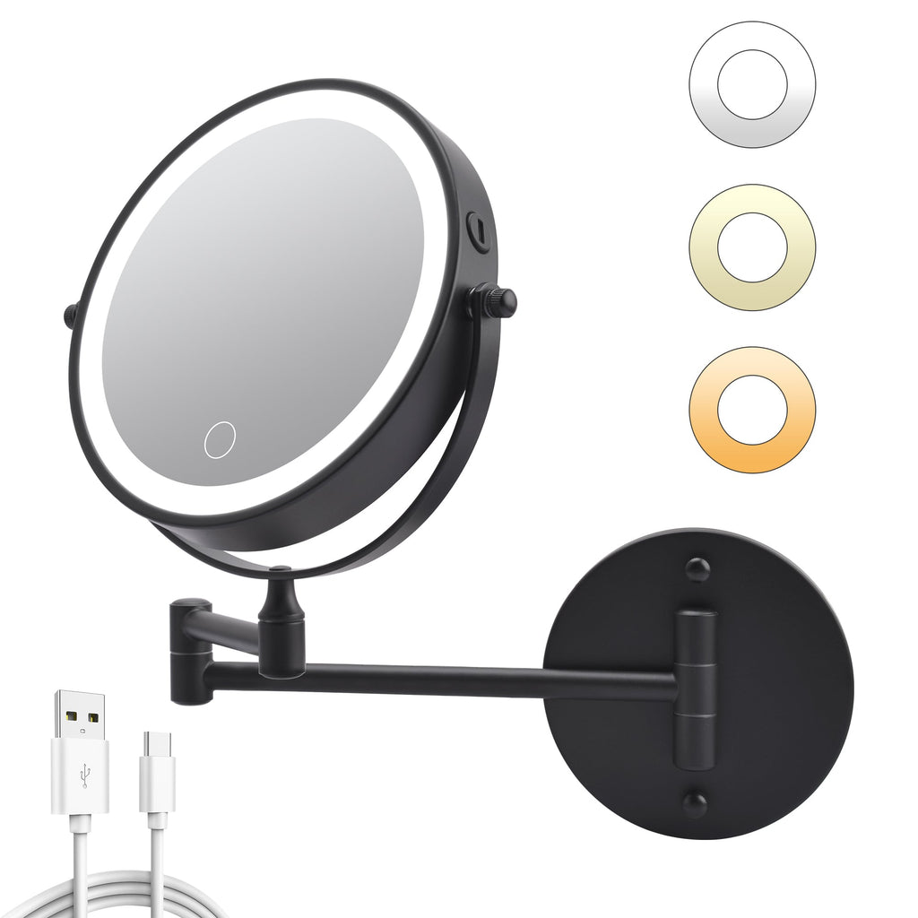 Rechargeable Wall Mounted Makeup Mirror