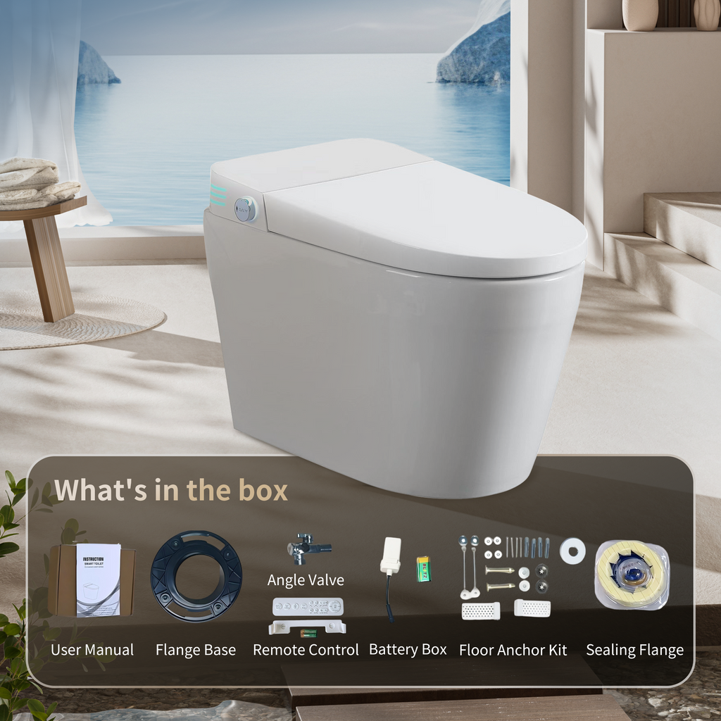 Tankless Smart Toilet With Built-In Bidet