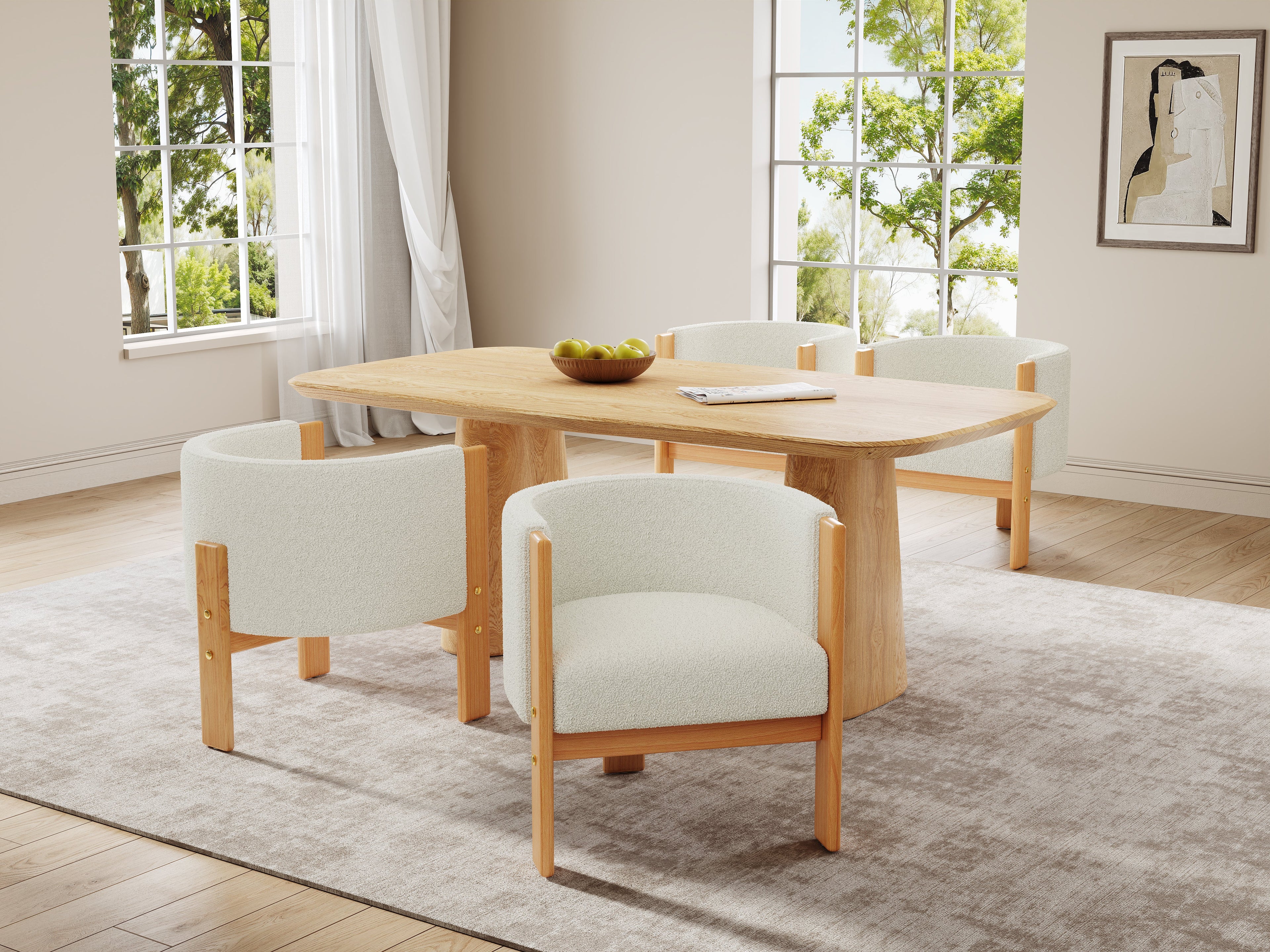 Upholstered Dining Chairs Set of 4